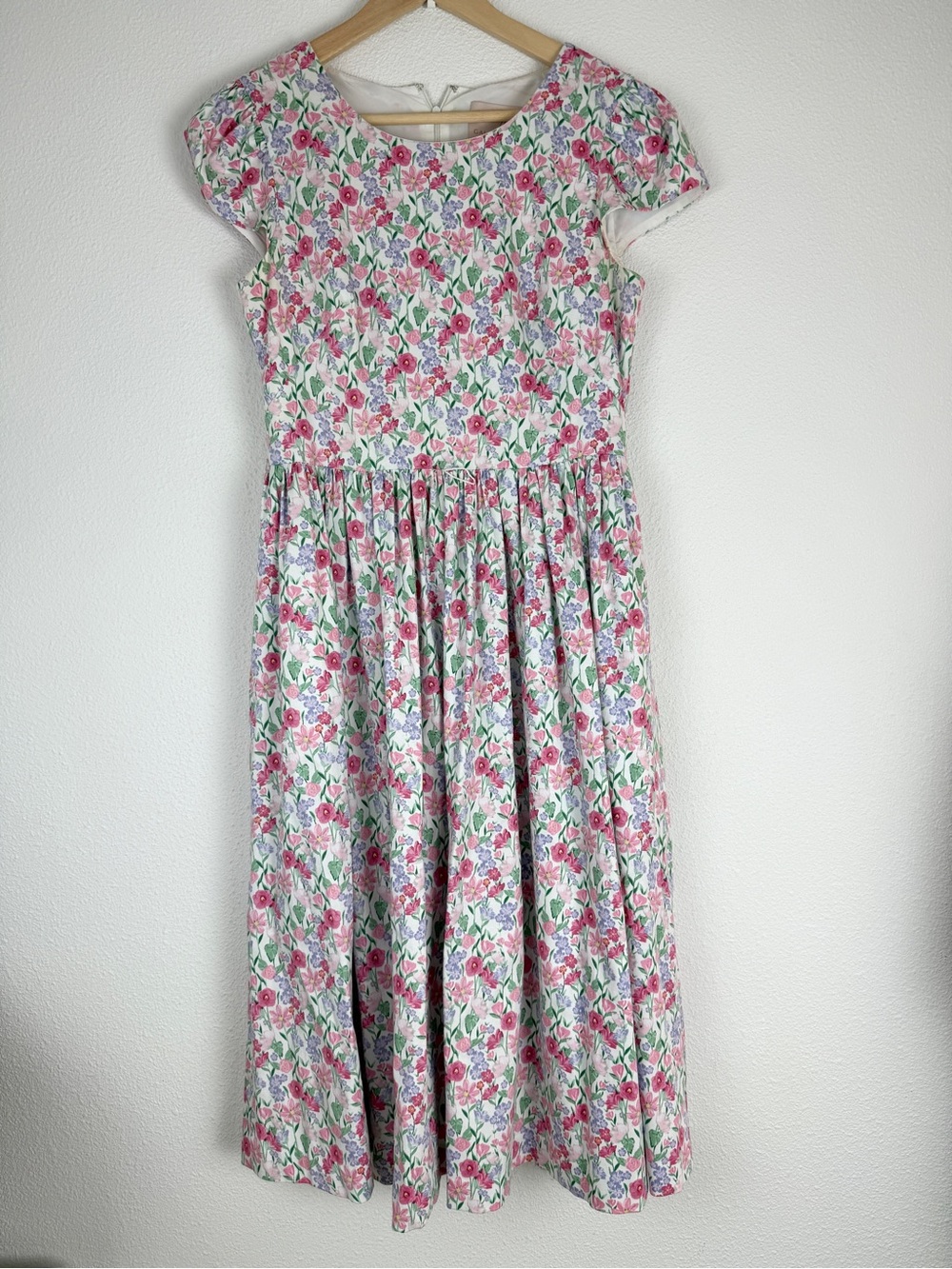 Gal Meets Glam Charlotte Fit and Flare Floral Cap-Sleeve Midi Dress 8 - Picture 10 of 11